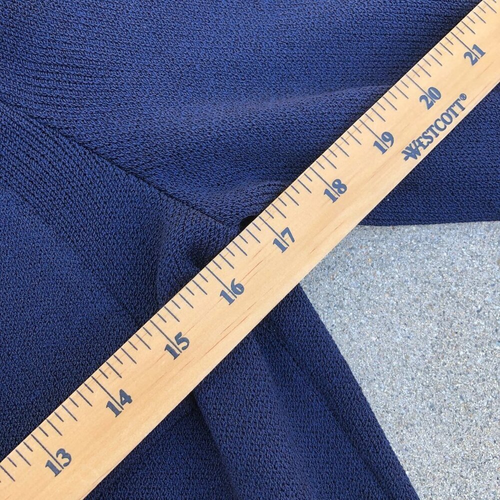 VTG ST JOHN Collection Marie Gray Santana Knit Jumpsuit Romper 2 Blue Designer - Picture 10 of 16